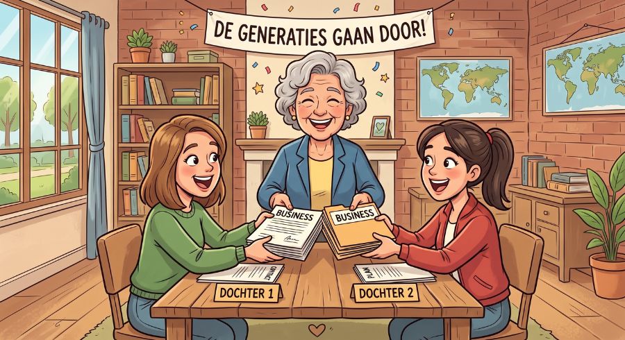 bedrijf schenken aan dochters