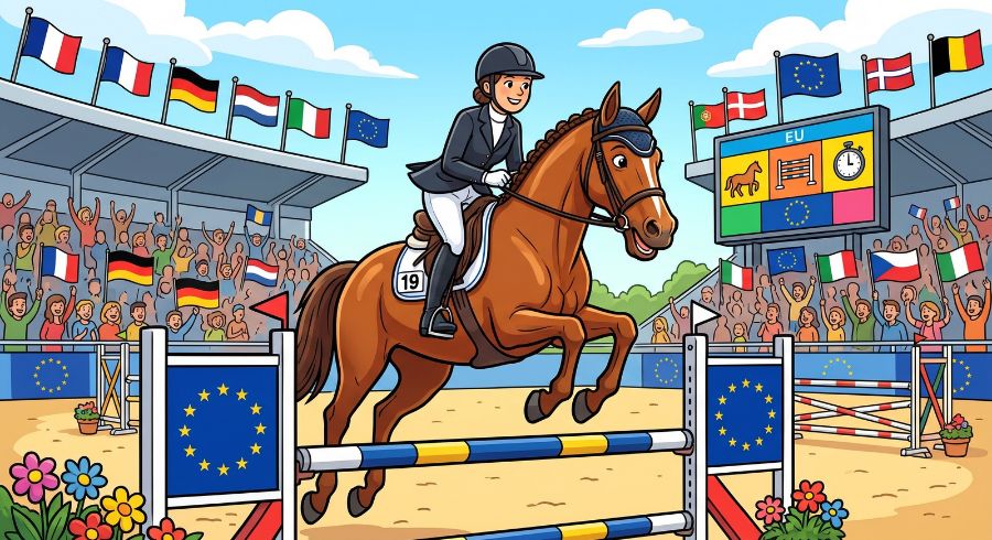 Wedstrijddeelname in de EU door sportpaard